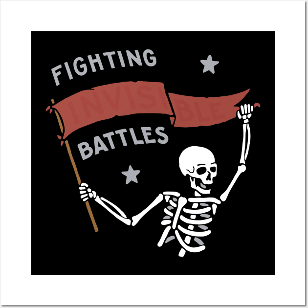 Fighting Invisible Battles Wall Art by goshawaf